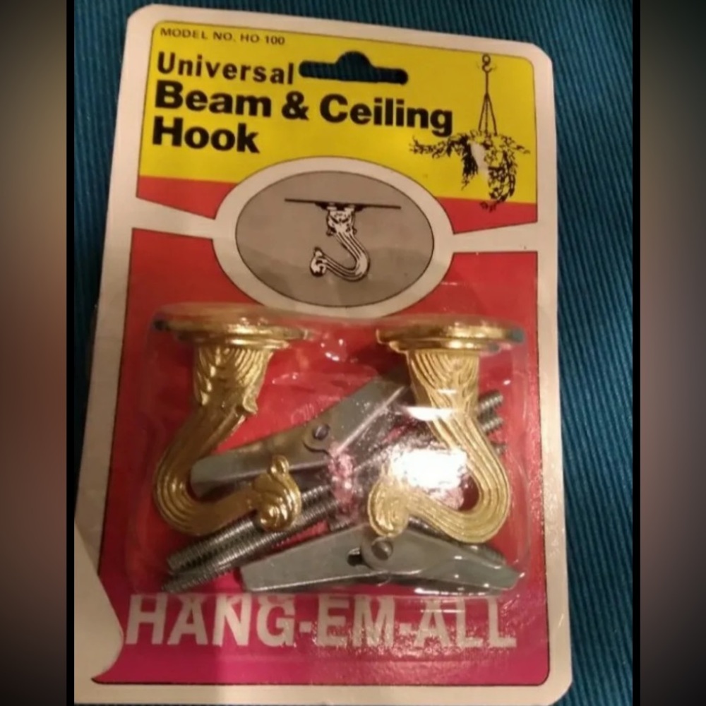 Universal Beam & Ceiling Hook 2 pk Gold